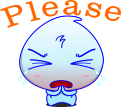 Lovely drop people sticker #6070791