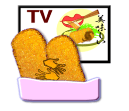 Japanese food tonkatu sticker #6070914