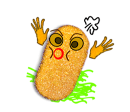 Japanese food tonkatu sticker #6070929