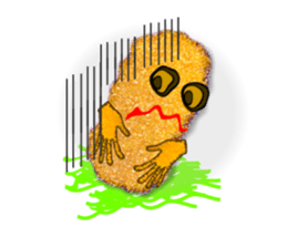 Japanese food tonkatu sticker #6070931