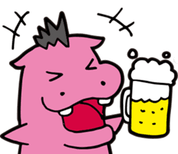 Mohawk Hippopotamus sticker #6070941