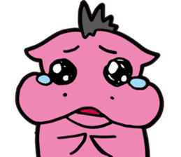 Mohawk Hippopotamus sticker #6070950