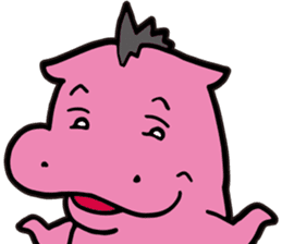 Mohawk Hippopotamus sticker #6070969