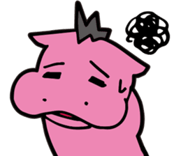 Mohawk Hippopotamus sticker #6070971