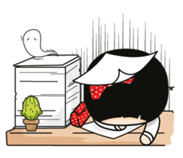 Aromi a cute office lady (Eng) sticker #6070977