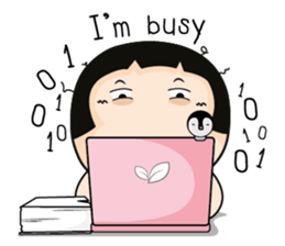 Aromi a cute office lady (Eng) sticker #6070986