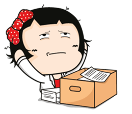 Aromi a cute office lady (Eng) sticker #6070997