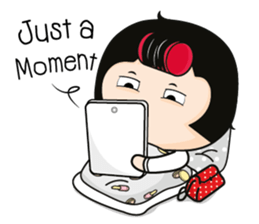 Aromi a cute office lady (Eng) sticker #6071001