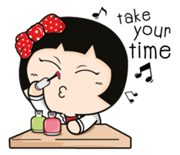 Aromi a cute office lady (Eng) sticker #6071004