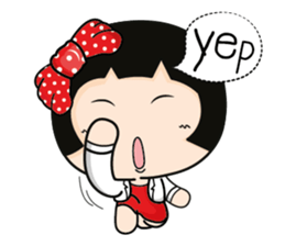 Aromi a cute office lady (Eng) sticker #6071009