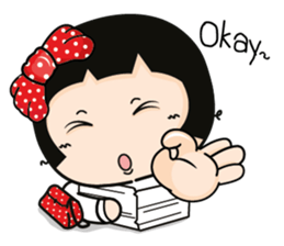 Aromi a cute office lady (Eng) sticker #6071011