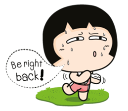 Aromi a cute office lady (Eng) sticker #6071014