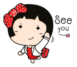 Aromi a cute office lady (Eng) sticker #6071015