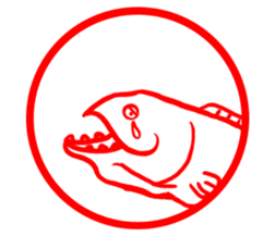 fishes seal element sticker #6071504
