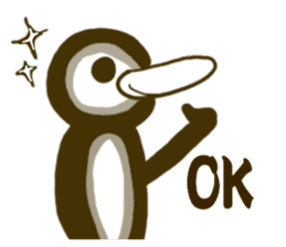 Penguin and Duck sticker #6072140