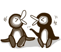 Penguin and Duck sticker #6072171