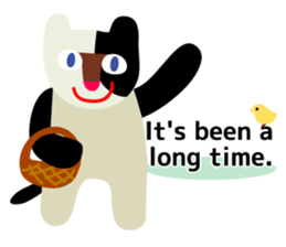 Daily life of animal and a fairy. 3(E) sticker #6073160