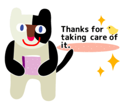 Daily life of animal and a fairy. 3(E) sticker #6073162