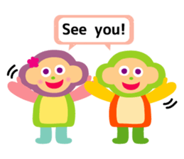 Daily life of animal and a fairy. 3(E) sticker #6073166