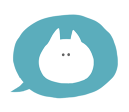 A face of a cat sticker #6073498