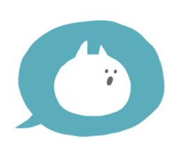 A face of a cat sticker #6073504