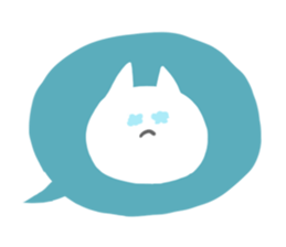 A face of a cat sticker #6073508