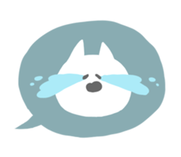 A face of a cat sticker #6073510