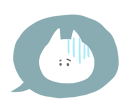 A face of a cat sticker #6073512