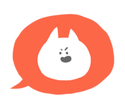 A face of a cat sticker #6073517