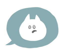 A face of a cat sticker #6073520