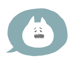 A face of a cat sticker #6073522