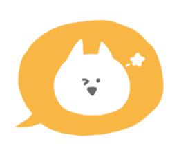 A face of a cat sticker #6073523
