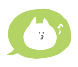 A face of a cat sticker #6073529