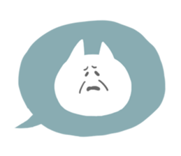 A face of a cat sticker #6073530