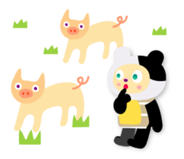 Daily life of animal.(e) sticker #6073802