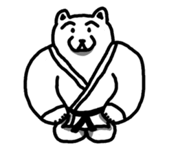 Karate White Bear 2 sticker #6075304