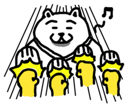 Karate White Bear 2 sticker #6075314