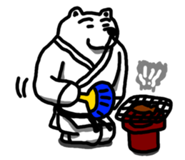 Karate White Bear 2 sticker #6075316