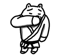 Karate White Bear 2 sticker #6075319