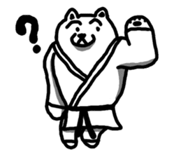 Karate White Bear 2 sticker #6075322