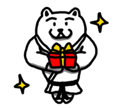 Karate White Bear 2 sticker #6075323