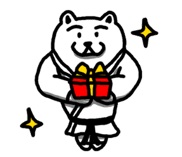 Karate White Bear 2 sticker #6075323