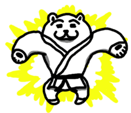 Karate White Bear 2 sticker #6075327