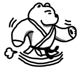 Karate White Bear 2 sticker #6075328