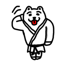 Karate White Bear 2 sticker #6075334