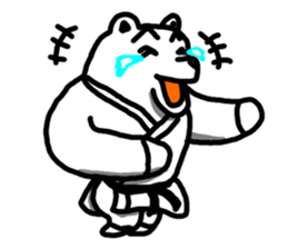 Karate White Bear 2 sticker #6075336