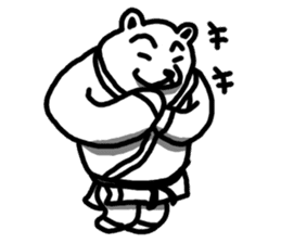 Karate White Bear 2 sticker #6075338