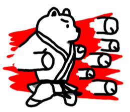 Karate White Bear 2 sticker #6075339