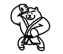 Karate White Bear 2 sticker #6075342