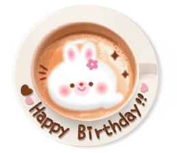 Latte art message of the girl sticker #6075705